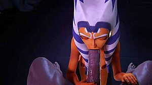 Ahsoka Tano Blowjob in Star Wars Rule 34!