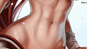 Erza Scarlet Dominates You in Femdom Hentai JOI