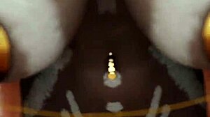 3D动画中与火辣棕发美女的热辣性爱，哇！