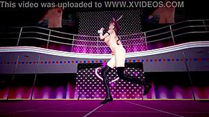 嘿，看看崩坏星穹铁道角色在狂野3D动画MMD动作场景中