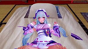 嘿，你能承受梦见月水姬的口交疗法在原神全幻想王3吗？她大奶子全是3D本子动漫漫画风格。