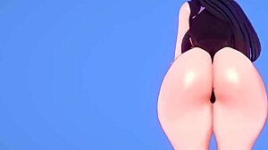 Hot Damn! Mmd Girl with Big Boobs Working Out!