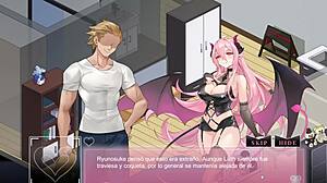 NTRaholic Hentai Game: Sneaking into His Bed to Take His Wife Hard