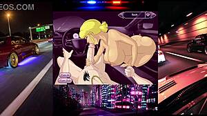 Feeling the intense blowjob race in the car