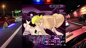 Feeling the intense blowjob race in the car