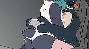 Wow! Berry Rides a Massive Cock in Wild G Session with JackieFoxVA! Unbelievable Furry Action!