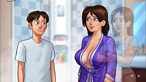 Summertime Saga 57 tampilkan milf tetek besar naik kontol monster remaja dalam aksi erotis