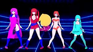 Ghost dance with Pacman in cool animation