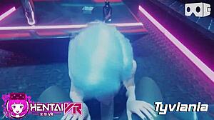 Elisa Delivers Intense Blowjob in VR with Moaning, Choking, and Deepthroat Action