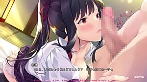 I’m so into Hajilove -Making Lovers- Mini Fandisk Vol 02 with Kouta, Hatsuho, and Yofune in Scene 3 Ver 1 ending.