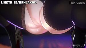 Horny Lakris and Arlecchino Tease with Big Assets in 3D Action. No Limits to Their Wild Play!