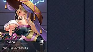 intriguing sealing ritual with huge cock and big tits in ayano's hentai