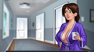 Summertime Saga 57 Shows Big Tits Milf Riding Teen's Monster Cock in Erotic Action