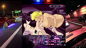 Feeling the intense blowjob race in the car