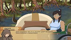 Korra's Swamp Handjob with Big Tits!