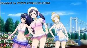 Bold Sexy Anime Girl Dances Seductively On Pole