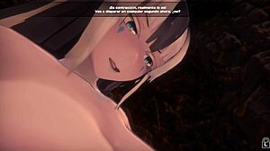 In Monster Girl Island Prologue en Español, Fuyuko the Snow Woman LETS ME SUCK her TITS while she SUCKS my COCK with Monster Blowjob Action