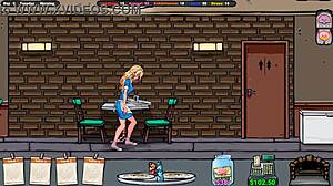 Hard Everyday Life of Waitress Girl in Sexy Game