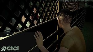 Big tits mature gets from behind fucking in 3D cartoon show with American Dad voyeur ass action