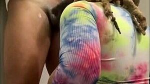 He tried to focus on anime, but she climbed on for doggystyle oral