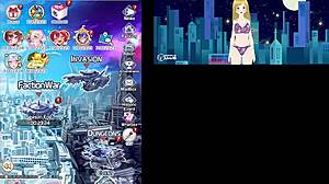 anime girl with big tits lactating in public locker