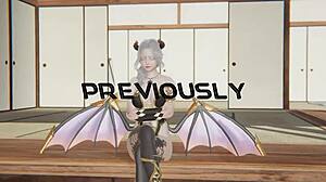 Tifa Lockhart在最终幻想3D中惊喜口交，大奶透视元素