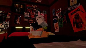 Rough Deepthroat Action with Big Tits Babe Swallowing Cum in Rule 34 Scene