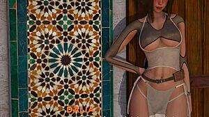 In Eternum 301, a busty 3D anime girl explores her desires.