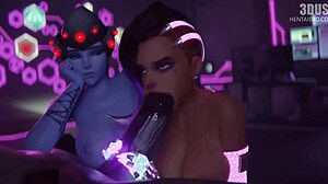 i love suckin' that big black cock deepthroat style in this 3d sfm compilation, facial cum everywhere