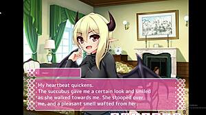 Succubus Lily squeezes tits around cock in titfuck