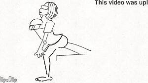 WOW, CARTOON ASS AND PUSSY GETTING FUCKED HARD IN THIS ANIME MALEDOM SCENE!