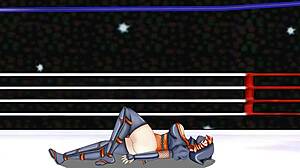 Ever Seen a Cute Japanese Ninja Girl Take a Belly Punch in Wrestling?