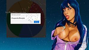 Hinata cosplay game got me wild with titty fuck and cum!