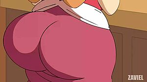 嘿，看看这只扎维的索尼克动画里，尾巴和奶油香草的互动。