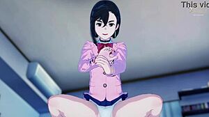 Ayase Momo gives jerk off instructions with dirty talk and cumming