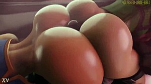 街头霸王春丽大屁股动漫战斗