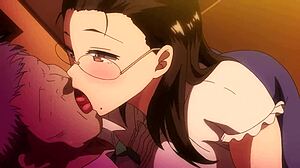 Yaşlı adam göğüs öğretmenle vahşi sahne bağlanıyor