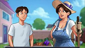 Big tits milf teases in Summertime Saga 52