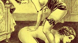 hey, check out these vintage erotic hairy drawings from way back.