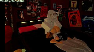 Rough Deepthroat Action with Big Tits Babe Swallowing Cum in Rule 34 Scene