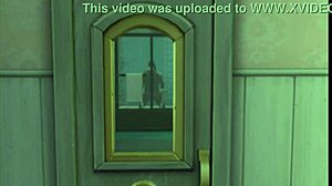 出轨老婆在Sims4色情中吃大黑鸡巴！