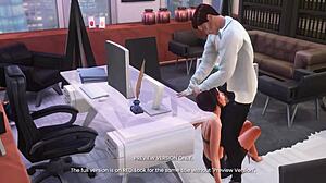 Office fling in 3D hentai preview version