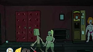 Fuckerman Dances With Chubby BBW Futanari In Club Striptease Parody!