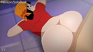 Big booty Pan gets fucked hard in ass with blowjob action