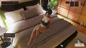 Tracy gives a public blowjob in ep2, then they dive into creampie assfucking with Japanese anime monster bdsm in Living with Temptation American Sunset.