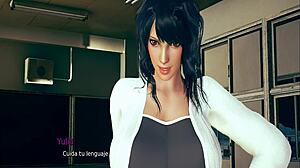 我渴望性感老师的巨乳和大鸡巴