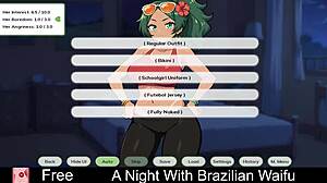A night with Brazilian waifu turns into an erotic game adventure full of hentai twists.