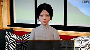 我的新家庭423探索大奶、红发棕发少女和色情自制色情冒险。