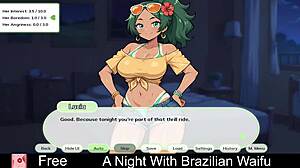 A night with Brazilian waifu turns into an erotic game adventure full of hentai twists.