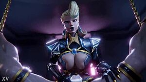 hey, see Emma Frost dominate a guy with her strapon!